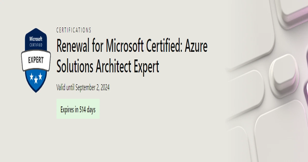 When Can I Finally Renew My Microsoft Certification — Daily DevOps &
